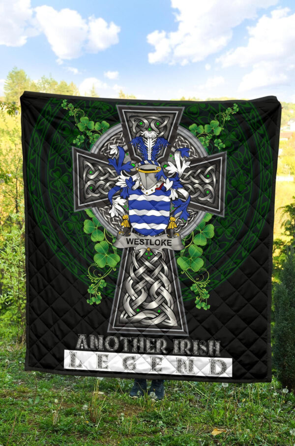 Westloke or Westlock Ireland Premium Quilt Family Crest Ireland Legend - Image 4