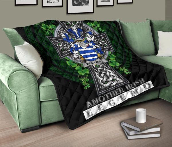 Westloke or Westlock Ireland Premium Quilt Family Crest Ireland Legend - Image 10