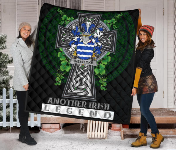 Westloke or Westlock Ireland Premium Quilt Family Crest Ireland Legend - Image 2