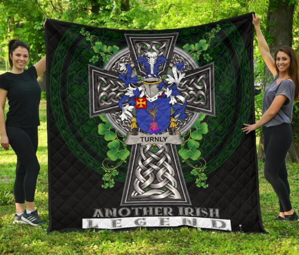 Turnly or Turnley Ireland Premium Quilt Family Crest Ireland Legend