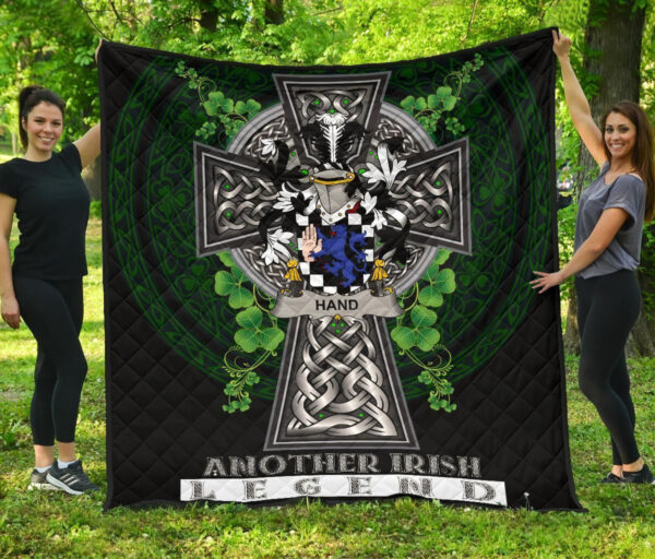 Hand or McClave Ireland Premium Quilt Family Crest Ireland Legend