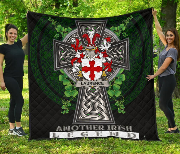 Laurence Ireland Premium Quilt Family Crest Ireland Legend