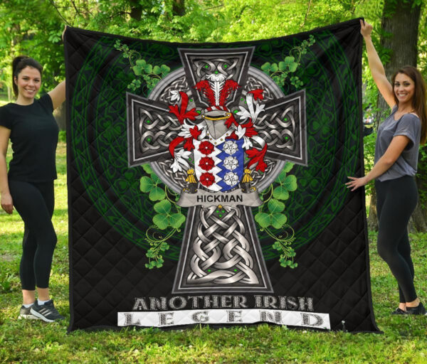 Hickman Ireland Premium Quilt Family Crest Ireland Legend