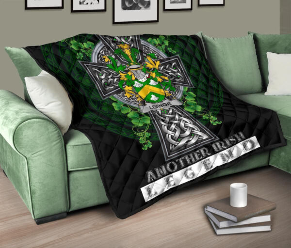 Levinge or Levens Ireland Premium Quilt Family Crest Ireland Legend - Image 10