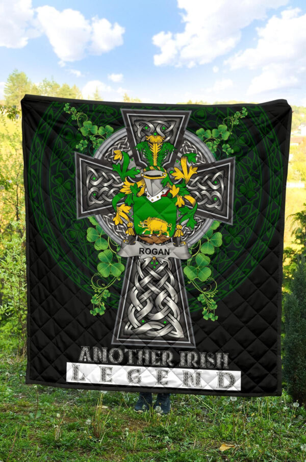 Rogan or O'Rogan Ireland Premium Quilt Family Crest Ireland Legend - Image 4