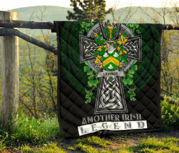 Levinge or Levens Ireland Premium Quilt Family Crest Ireland Legend - Image 8