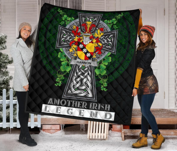 Hannon or O'Hannon Ireland Premium Quilt Family Crest Ireland Legend - Image 2