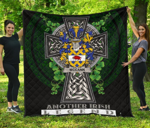 McCann Ireland Premium Quilt Family Crest Ireland Legend