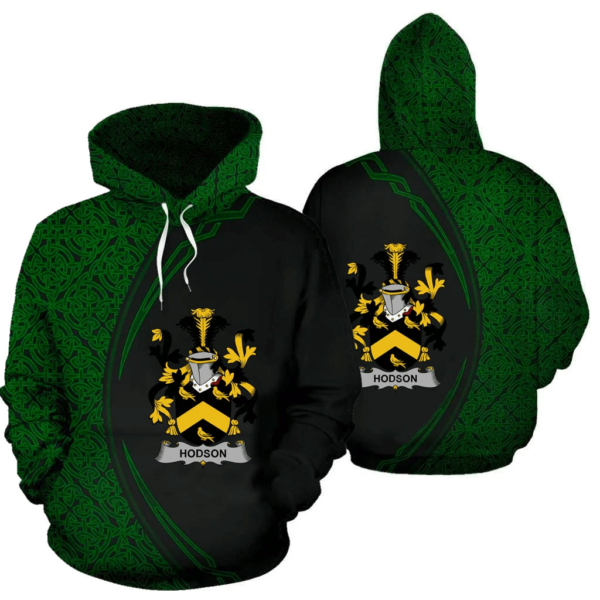 Ireland Hoodie - Hodson Irish Family Crest Hoodie - Celtic Circle Style