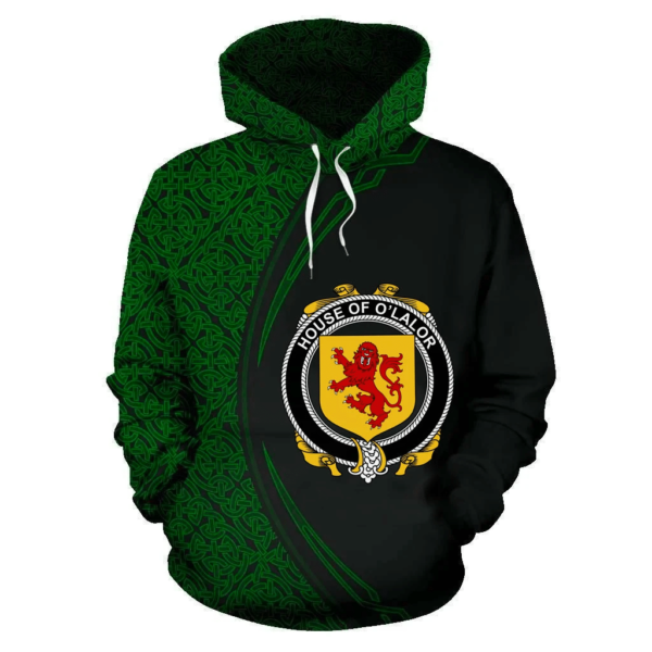 Ireland Hoodie - House of O'LALOR Irish Family Crest Hoodie - Celtic Circle Style - Image 2