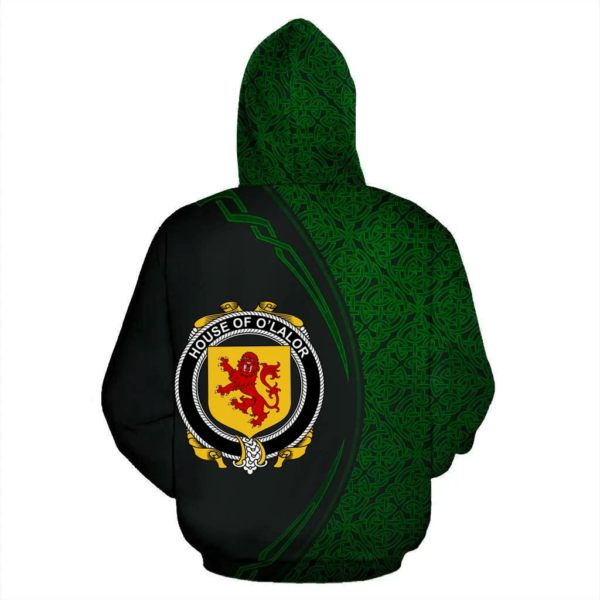 Ireland Hoodie - House of O'LALOR Irish Family Crest Hoodie - Celtic Circle Style - Image 3