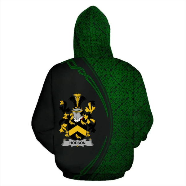 Ireland Hoodie - Hodson Irish Family Crest Hoodie - Celtic Circle Style - Image 3