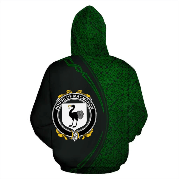 Ireland Hoodie - House of MACMAHON (Oriel) Irish Family Crest Hoodie - Celtic Circle Style - Image 3