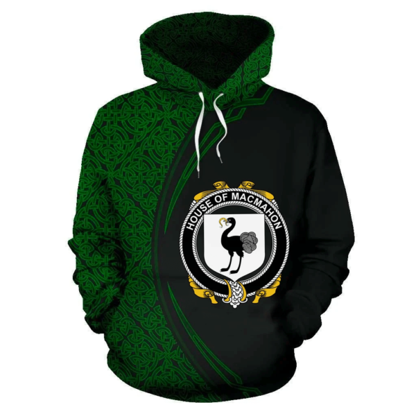 Ireland Hoodie - House of MACMAHON (Oriel) Irish Family Crest Hoodie - Celtic Circle Style - Image 2