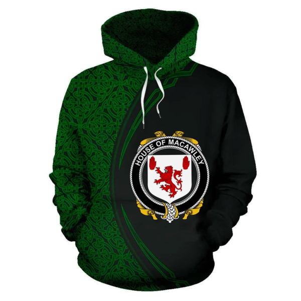 Ireland Hoodie - House of MACAWLEY Irish Family Crest Hoodie - Celtic Circle Style - Image 2