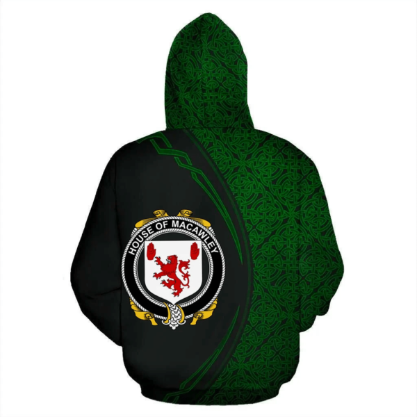 Ireland Hoodie - House of MACAWLEY Irish Family Crest Hoodie - Celtic Circle Style - Image 3