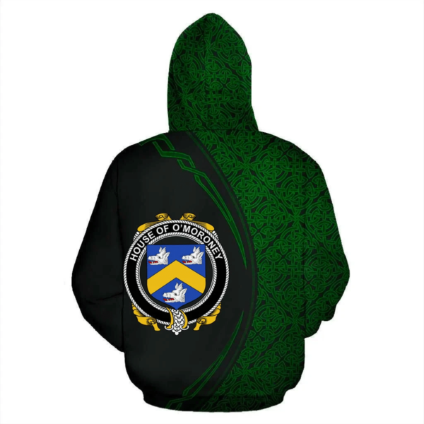 Ireland Hoodie - House of O'MORONEY Irish Family Crest Hoodie - Celtic Circle Style - Image 3