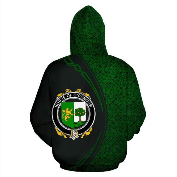 Ireland Hoodie - House of O'CONNOR (Sligo) Irish Family Crest Hoodie - Celtic Circle Style - Image 3