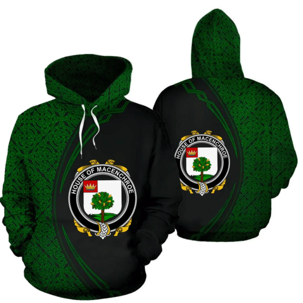 Ireland Hoodie - House of MACENCHROE Irish Family Crest Hoodie - Celtic Circle Style