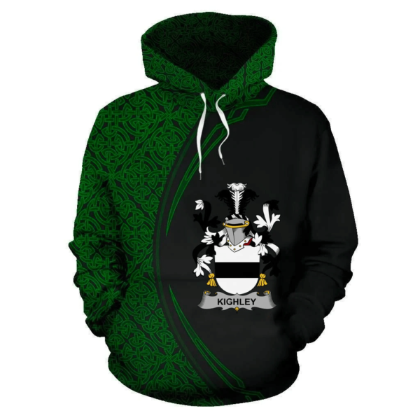 Ireland Hoodie - Kighley Irish Family Crest Hoodie - Celtic Circle Style - Image 2