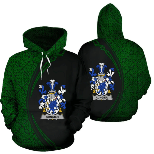 Ireland Hoodie - Aungier Irish Family Crest Hoodie - Celtic Circle Style