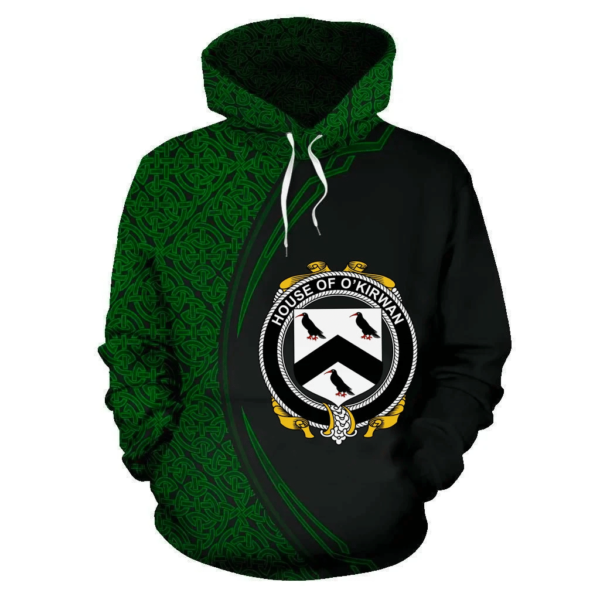 Ireland Hoodie - House of O'KIRWAN Irish Family Crest Hoodie - Celtic Circle Style - Image 2