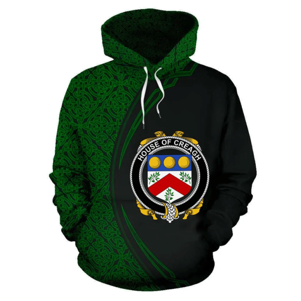 Ireland Hoodie - House of CREAGH Irish Family Crest Hoodie - Celtic Circle Style - Image 2