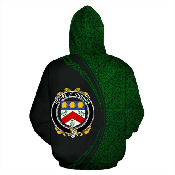 Ireland Hoodie - House of CREAGH Irish Family Crest Hoodie - Celtic Circle Style - Image 3