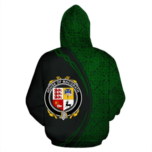 Ireland Hoodie - House of MACGRATH Irish Family Crest Hoodie - Celtic Circle Style - Image 3