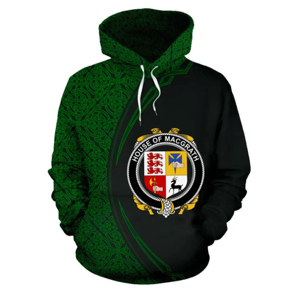 Ireland Hoodie - House of MACGRATH Irish Family Crest Hoodie - Celtic Circle Style - Image 2