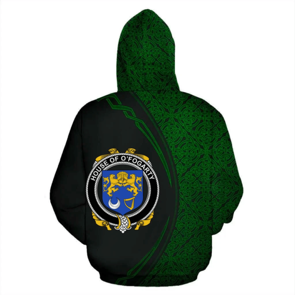 Ireland Hoodie - House of O'FOGARTY Irish Family Crest Hoodie - Celtic Circle Style - Image 3