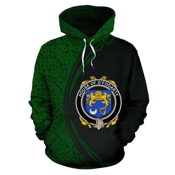 Ireland Hoodie - House of O'FOGARTY Irish Family Crest Hoodie - Celtic Circle Style - Image 2