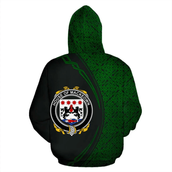 Ireland Hoodie - House of MACKEOWN Irish Family Crest Hoodie - Celtic Circle Style - Image 3