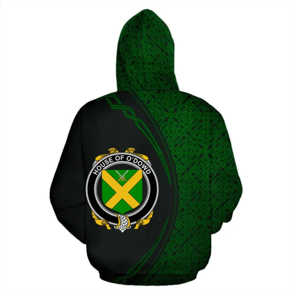 Ireland Hoodie - House of O'DOWD Irish Family Crest Hoodie - Celtic Circle Style - Image 3