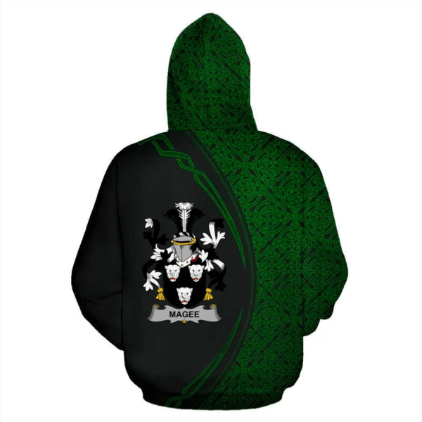 Ireland Hoodie - Magee or McGee Irish Family Crest Hoodie - Celtic Circle Style - Image 3