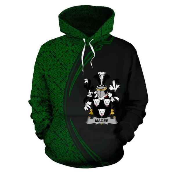 Ireland Hoodie - Magee or McGee Irish Family Crest Hoodie - Celtic Circle Style - Image 2