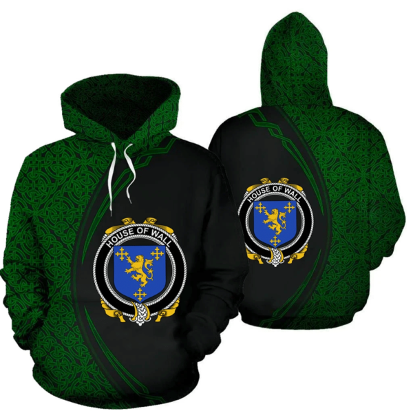 Ireland Hoodie - House of WALL Irish Family Crest Hoodie - Celtic Circle Style