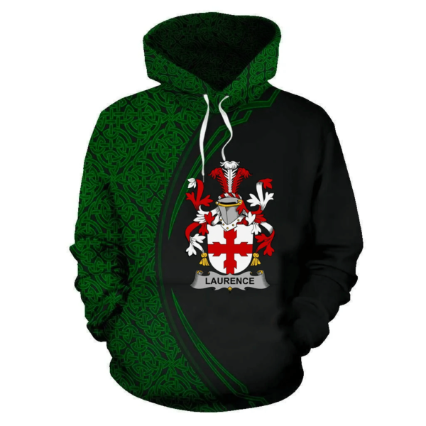 Ireland Hoodie - Laurence Irish Family Crest Hoodie - Celtic Circle Style - Image 2