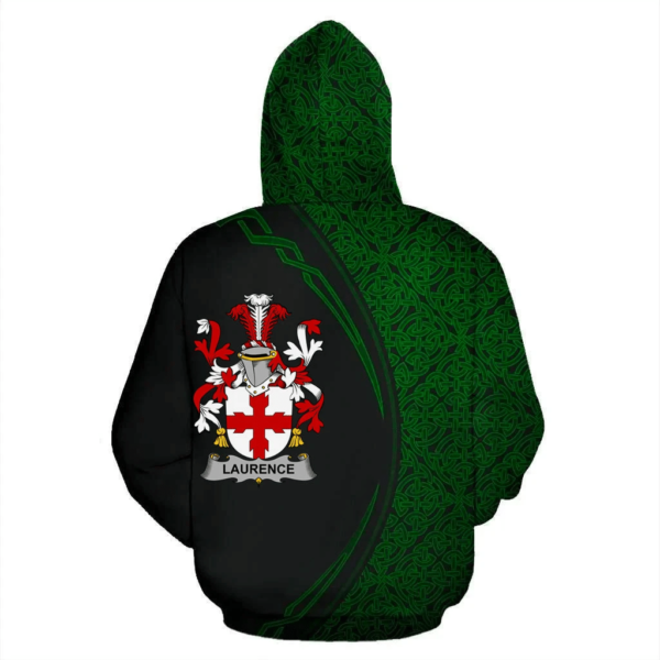 Ireland Hoodie - Laurence Irish Family Crest Hoodie - Celtic Circle Style - Image 3