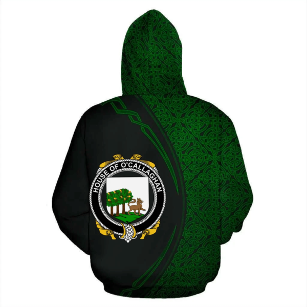 Ireland Hoodie - House of O'CALLAGHAN Irish Family Crest Hoodie - Celtic Circle Style - Image 3