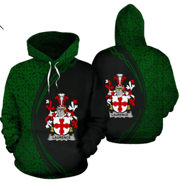 Ireland Hoodie - Laurence Irish Family Crest Hoodie - Celtic Circle Style