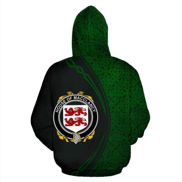 Ireland Hoodie - House of MACCLANCY Irish Family Crest Hoodie - Celtic Circle Style - Image 3