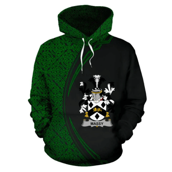 Ireland Hoodie - Massy or Massey Irish Family Crest Hoodie - Celtic Circle Style - Image 2