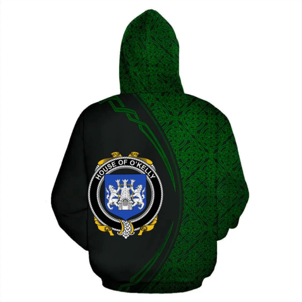 Ireland Hoodie - House of O'KELLY Irish Family Crest Hoodie - Celtic Circle Style - Image 3