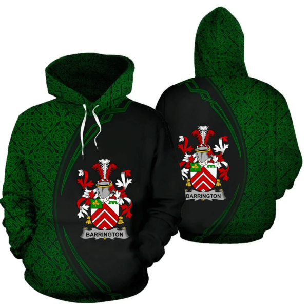 Ireland Hoodie - Barrington Irish Family Crest Hoodie - Celtic Circle Style