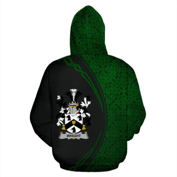 Ireland Hoodie - Whight Irish Family Crest Hoodie - Celtic Circle Style - Image 3