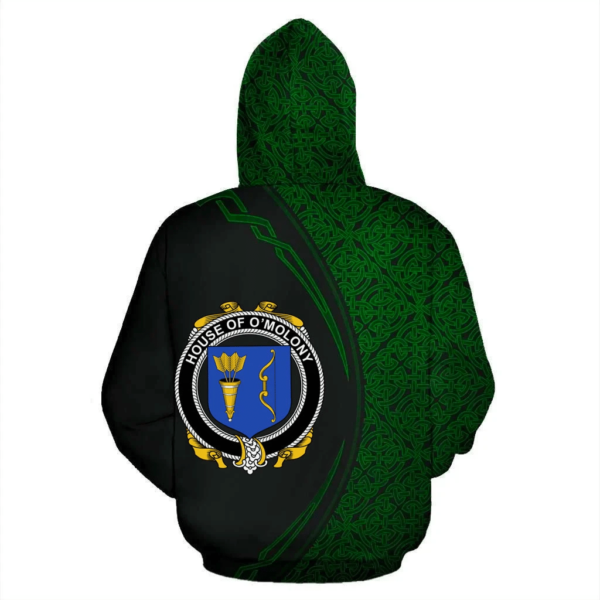 Ireland Hoodie - House of O'MOLONY Irish Family Crest Hoodie - Celtic Circle Style - Image 3