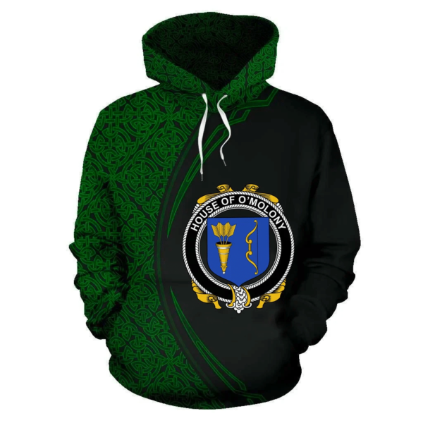 Ireland Hoodie - House of O'MOLONY Irish Family Crest Hoodie - Celtic Circle Style - Image 2