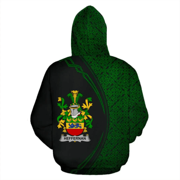 Ireland Hoodie - Heffernan or O'Heffernan Irish Family Crest Hoodie - Celtic Circle Style - Image 3