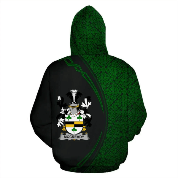 Ireland Hoodie - McCready or McCreadie Irish Family Crest Hoodie - Celtic Circle Style - Image 3